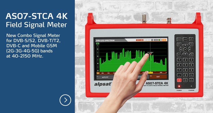 ALPSAT® AS07-STCA 4K Combo Field Signal Meter