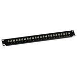 1U 19" Patch Panel with 24 F Splice Adapters